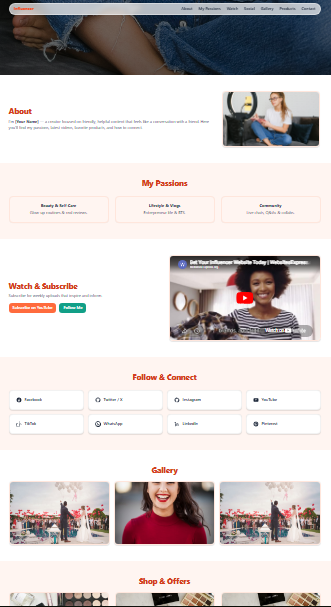 Influencer Site 6